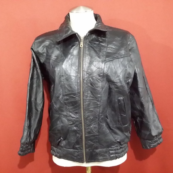 ELIAS DE SOTO LEATHER  Motorcycle Bomber Jacket  Youth 14 - Picture 2 of 8